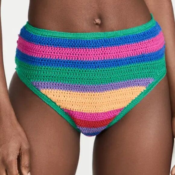 FARM Rio Multicolor Crochet Bikini Bottom - Picture 1 of 7
